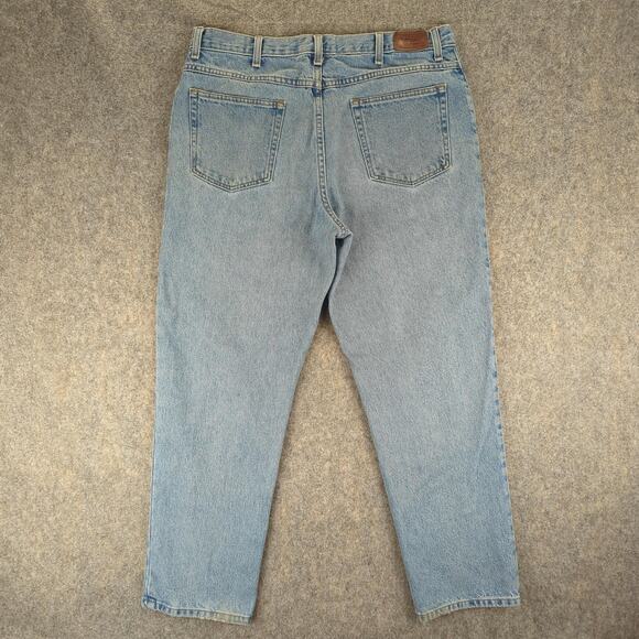 LL Bean Jeans Mens 36x30 Natural Fit Straight Leg Classic Vintage Denim Pants - Picture 2 of 11